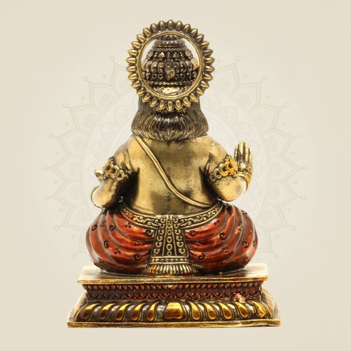 Lord Kuber Brass Idol 3.75"- Handcrafted Superfine Statue for Wealth & Fortune - Luxeartisanship