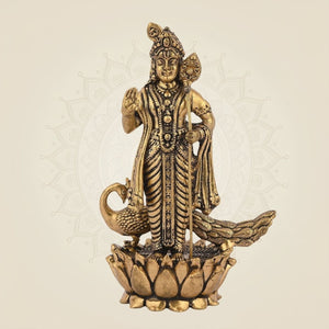 Lord Murugan Brass Idol – Superfine Lightweight Kartikeya Statue