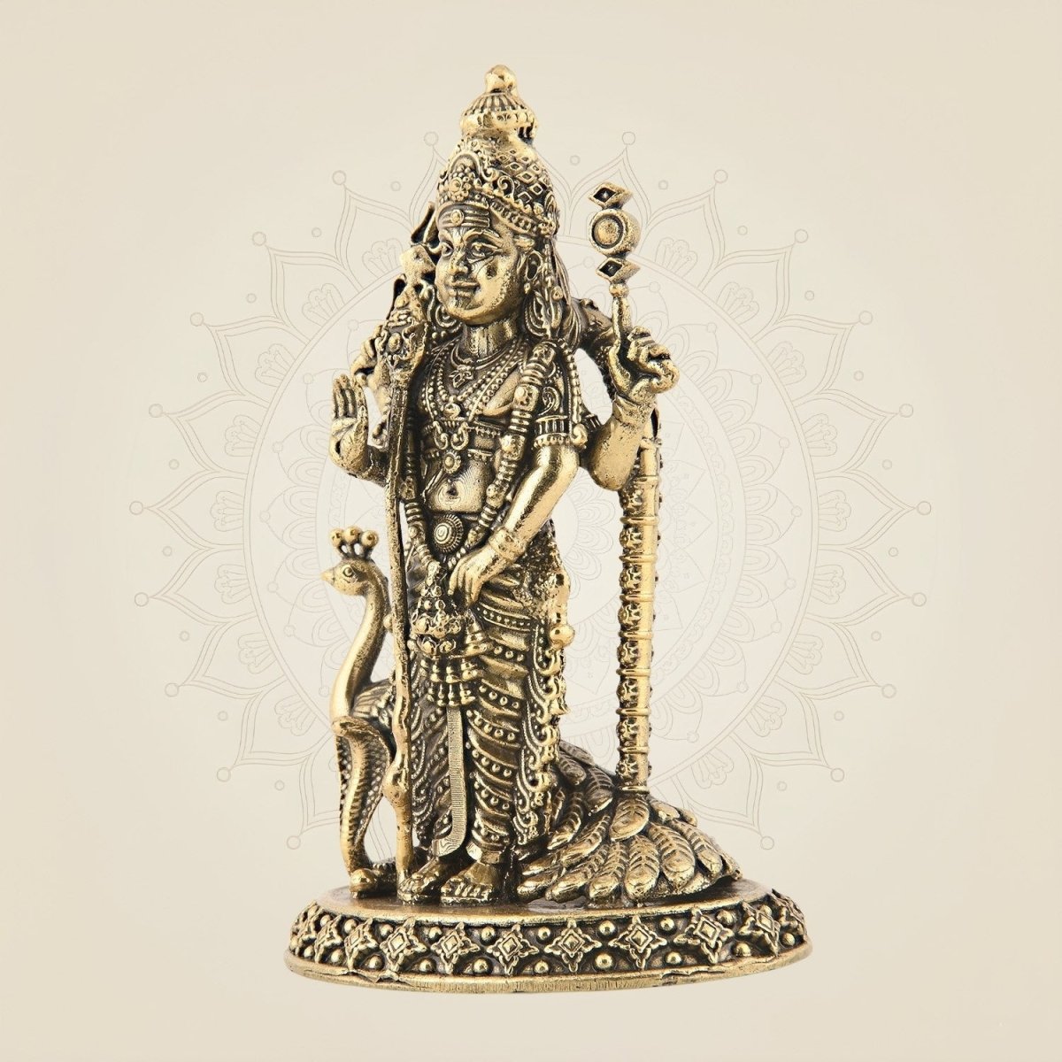 Standing Kartikeya Statue Decor