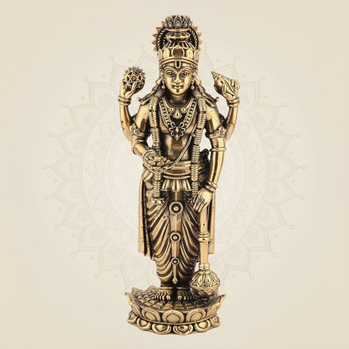 Lord Vishnu Brass Idol