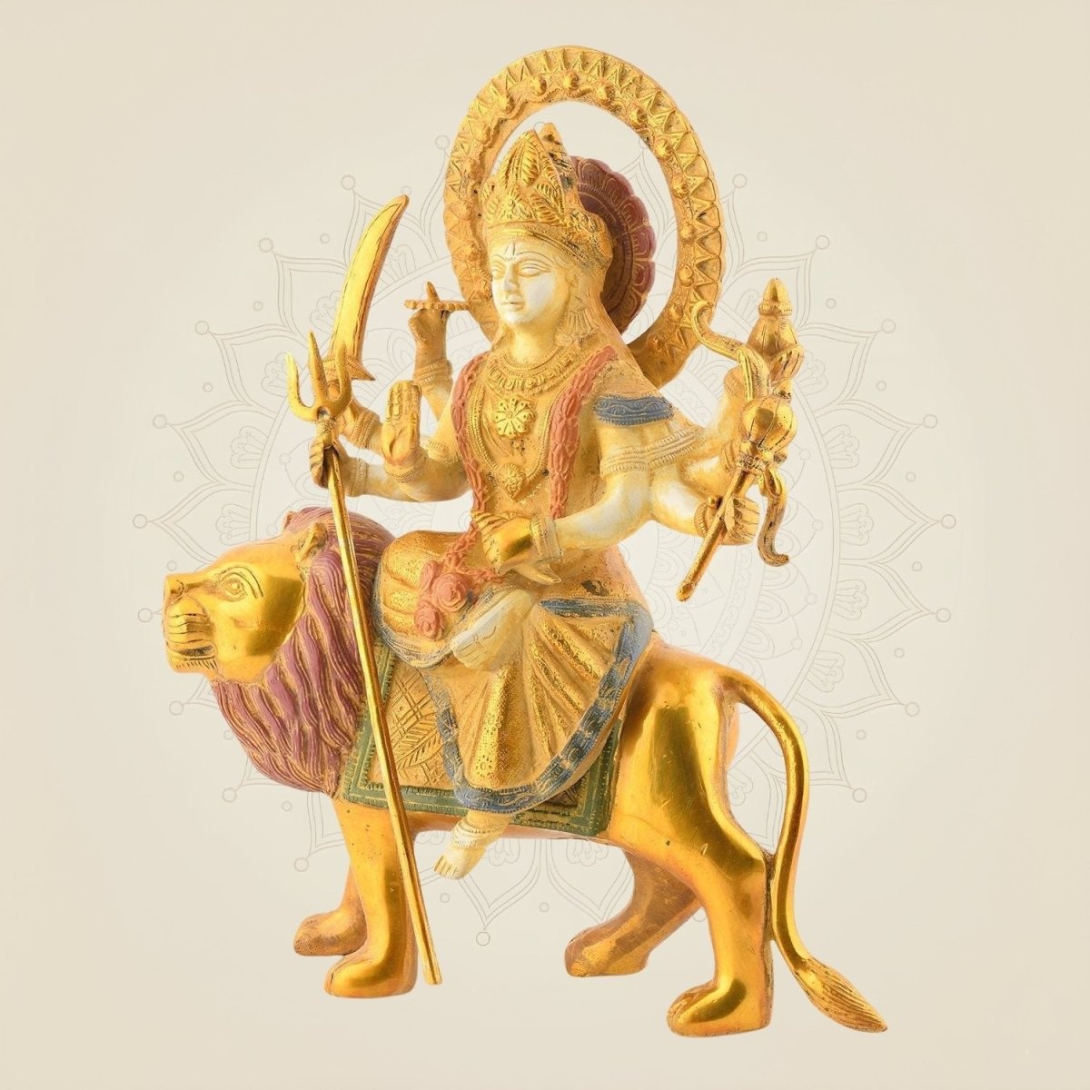 Brass Durga Maa Idol - Luxe Artisanship