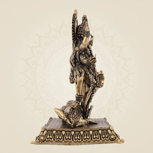 Maa Kaali Pure Brass Artisan - Superfine Lightweight 4.25" - Luxeartisanship