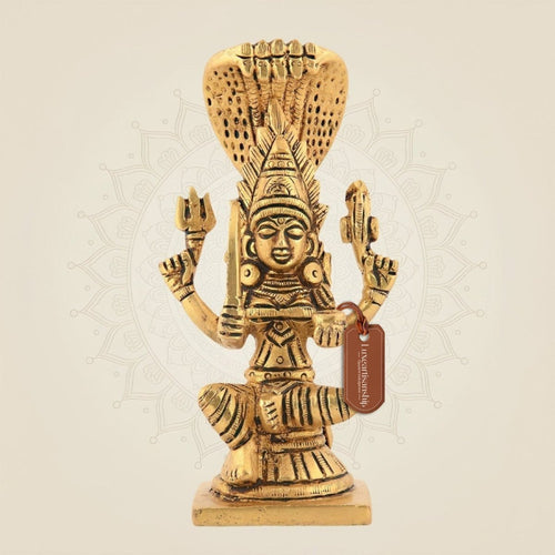 Mariamman Idol 5.25"– Handcrafted South Indian Durga Statue for Home Temple & Good Luck