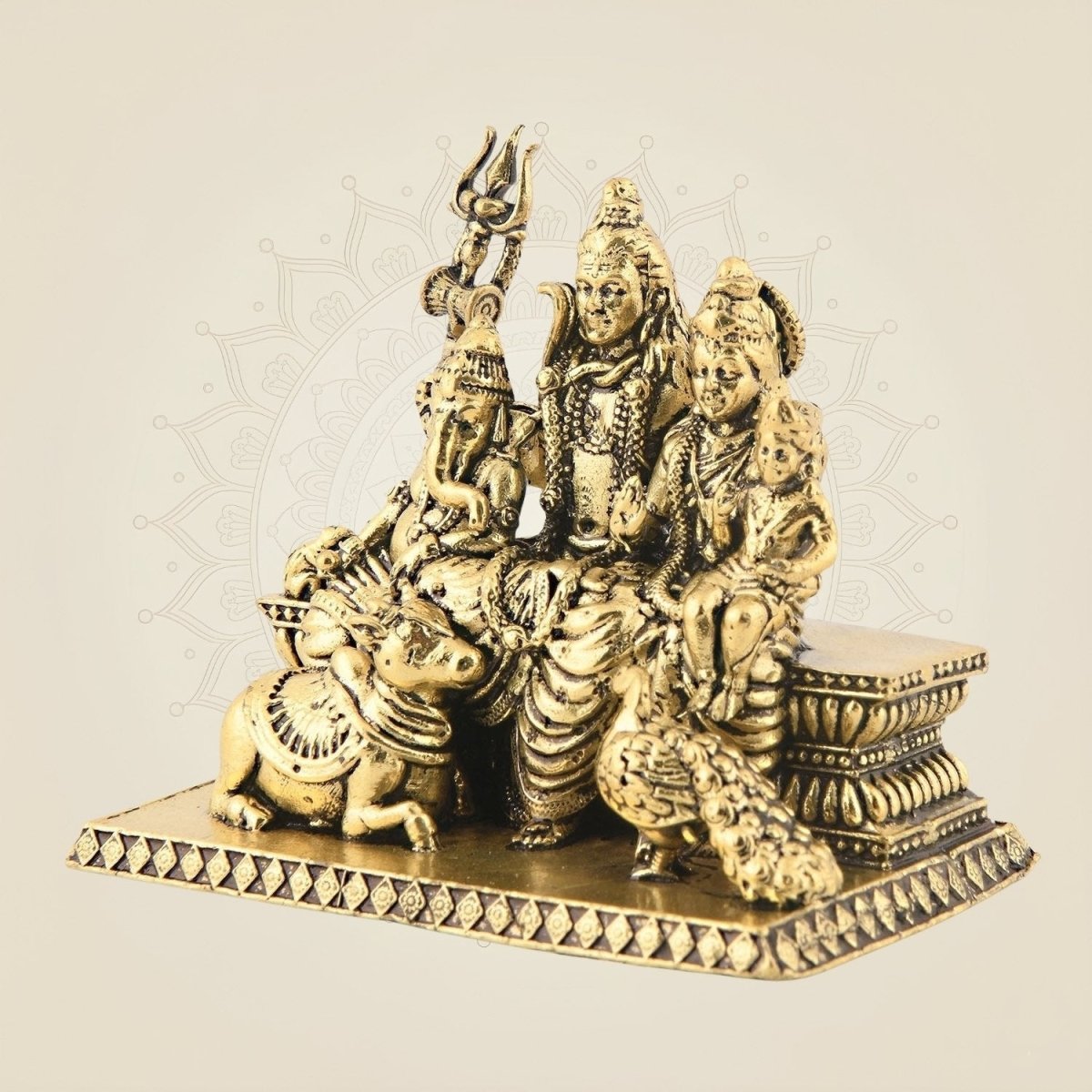 Brass Miniature Shiv Parivar Idol