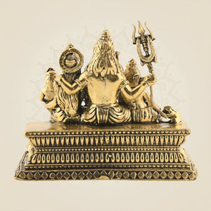 Miniature Shiva Family Murti in brass