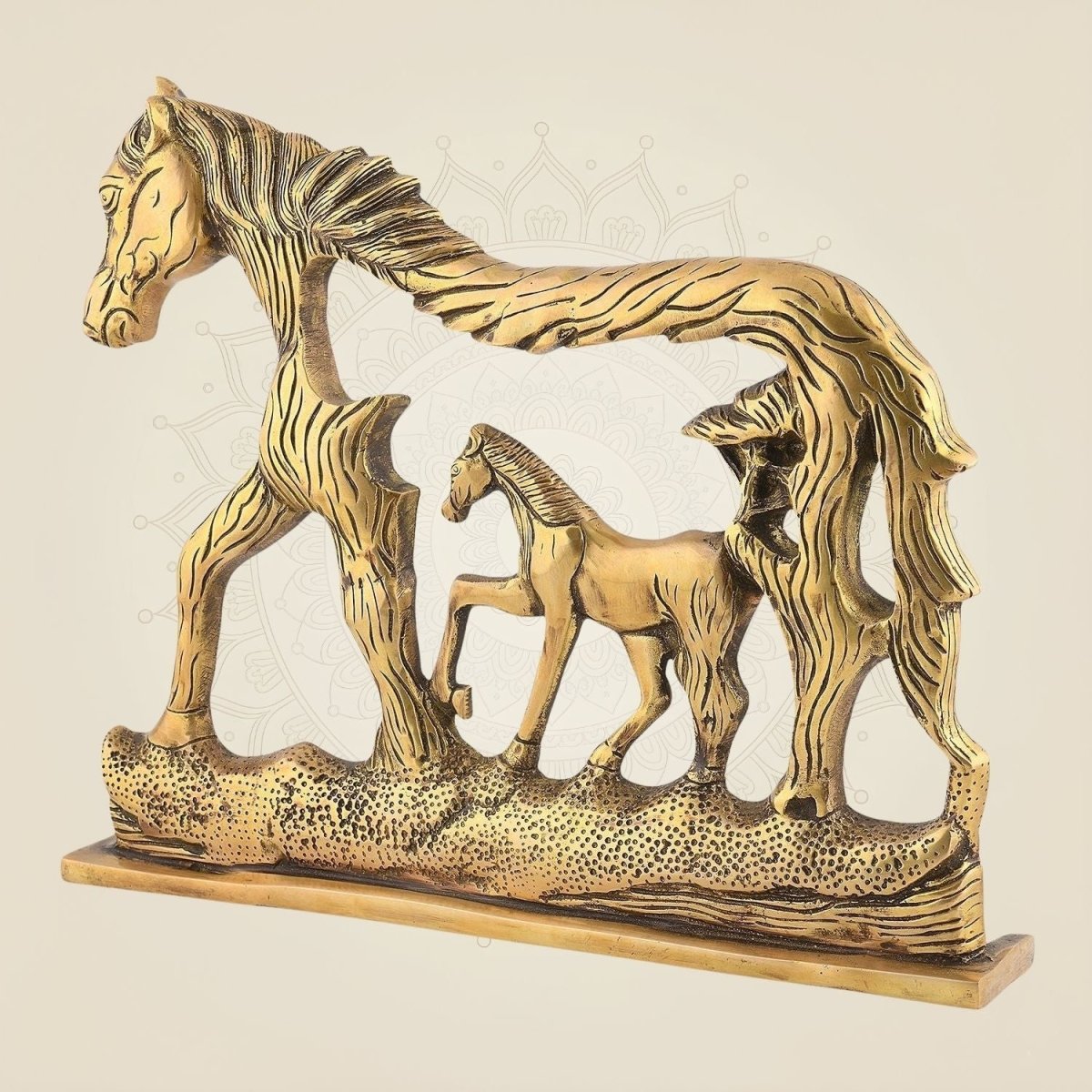 Modern Horse Brass Showpiece for Style & Vastu