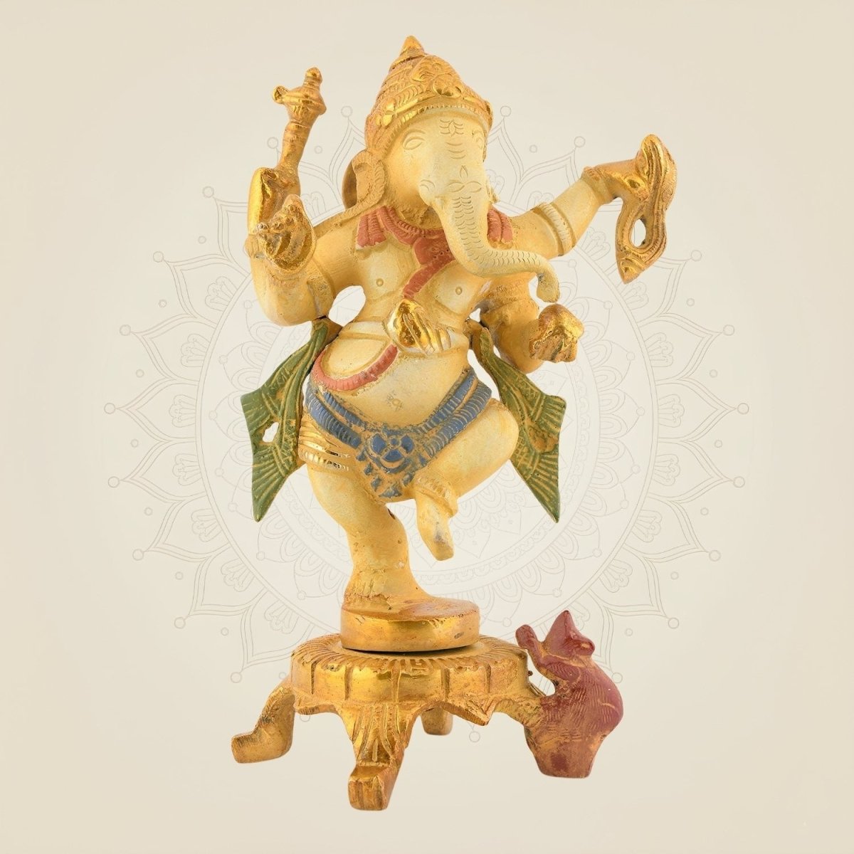 Multicolor Nritya Ganesha Idol