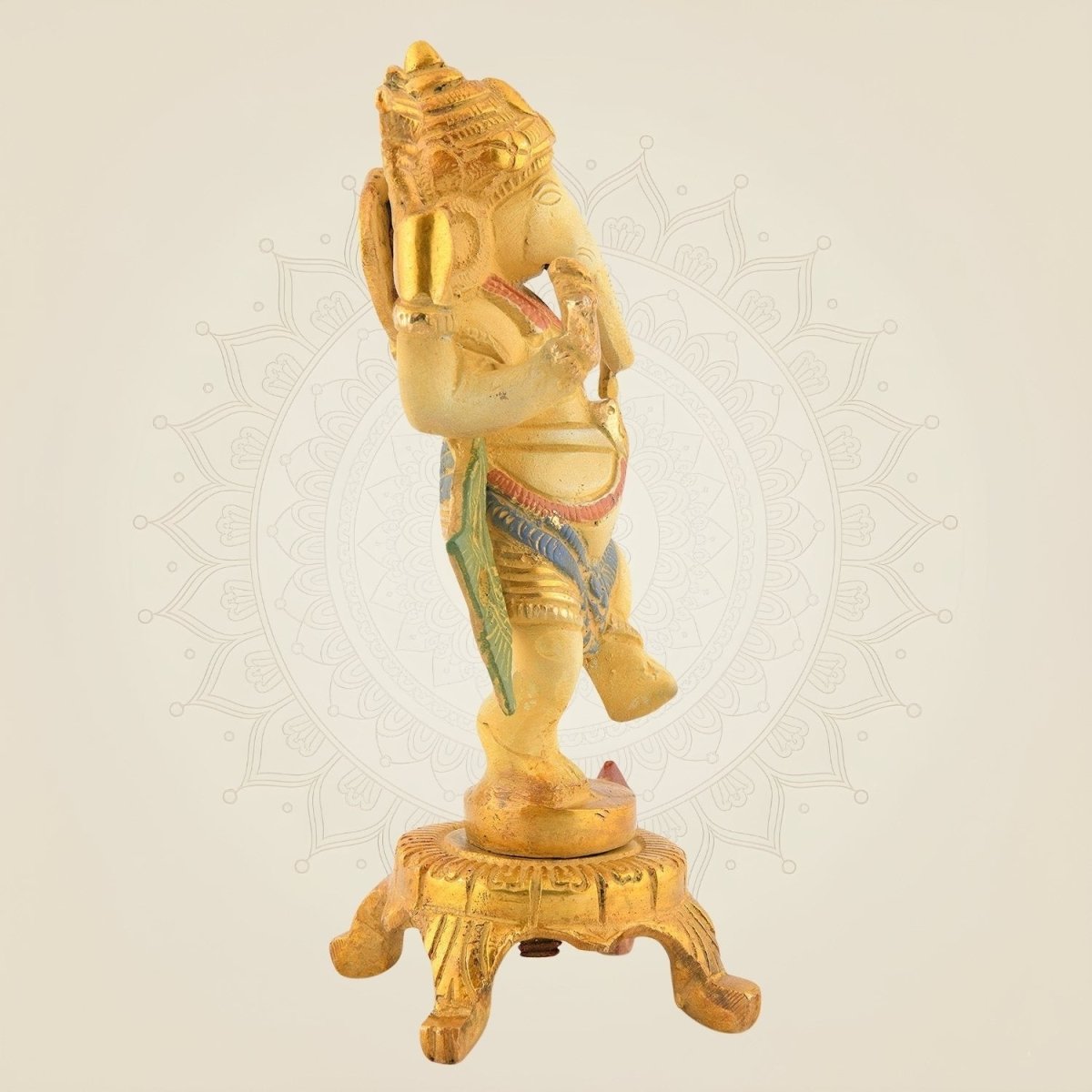 Handcrafted Brass Dance Form Statue