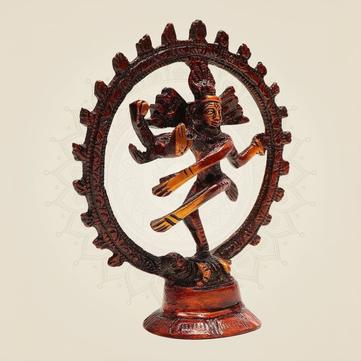 Brass Nataraja Colored Statue