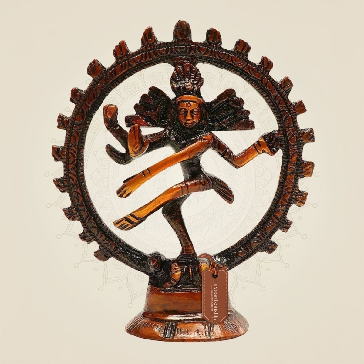 Brass Nataraja Murti Colored