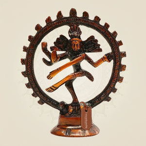 Brass Nataraja Murti Colored