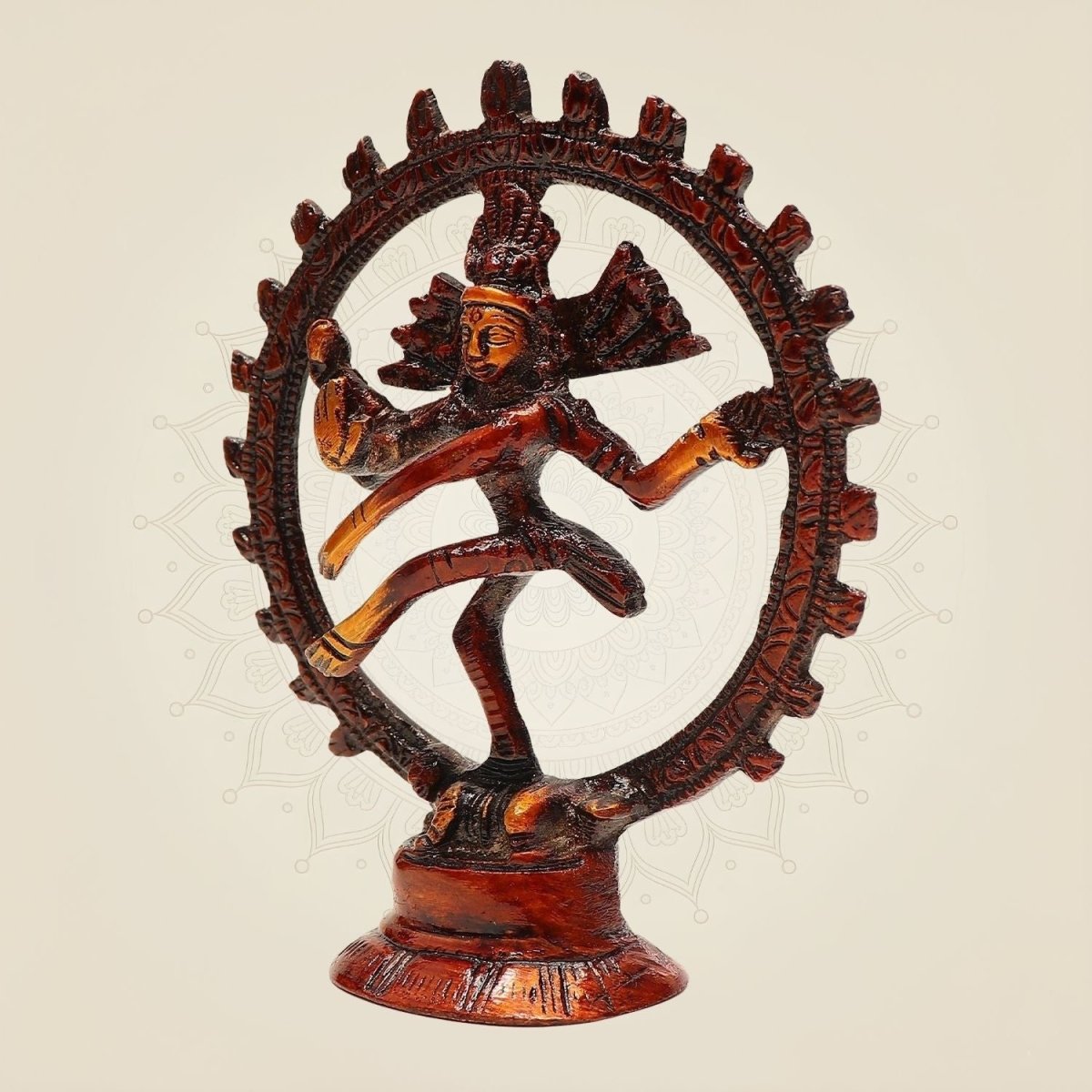 Brass Nataraja Colored Sculpture