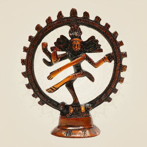 Brass Nataraja Murti Colored