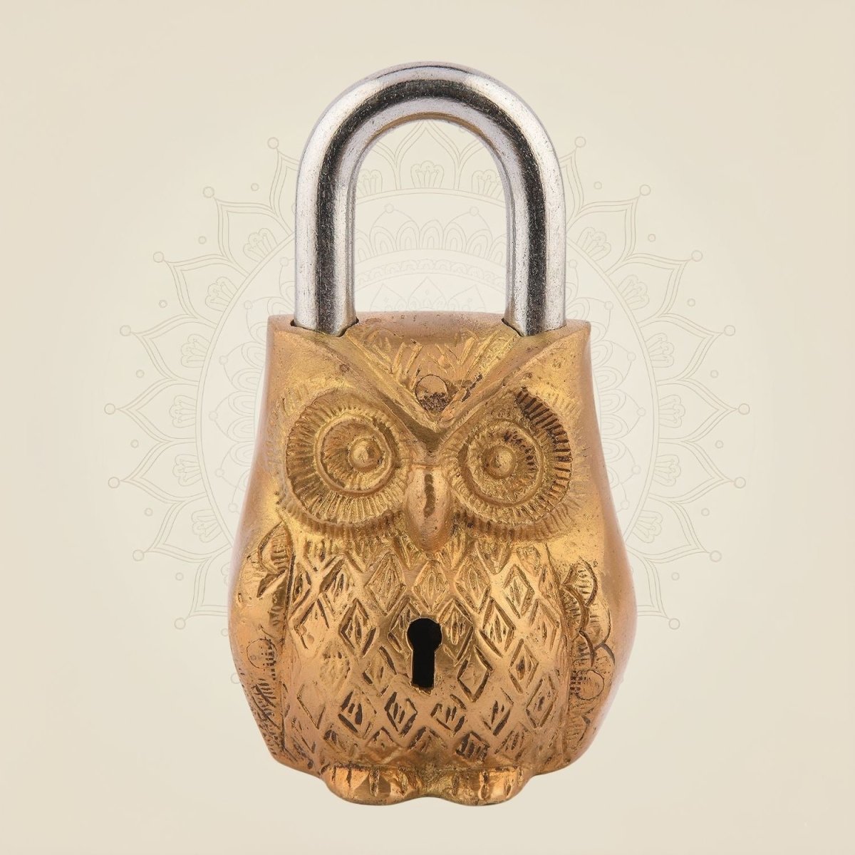 Owl Shape Brass Lock