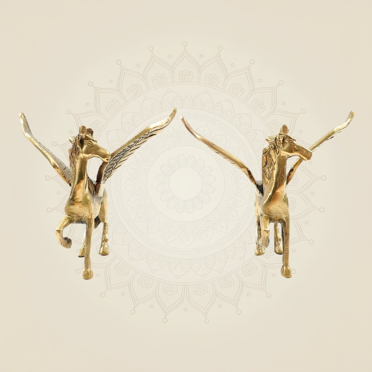 Handcrafted Winged Horse Idols