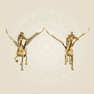 Handcrafted Winged Horse Idols