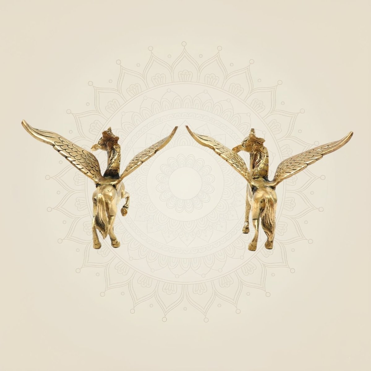 Brass Pegasus Style Handcrafted Showpiece