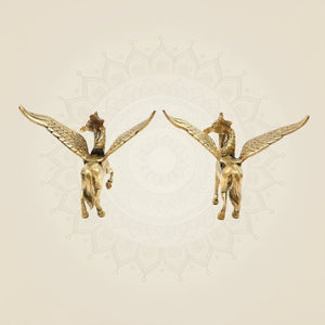 Brass Pegasus Style Handcrafted Showpiece