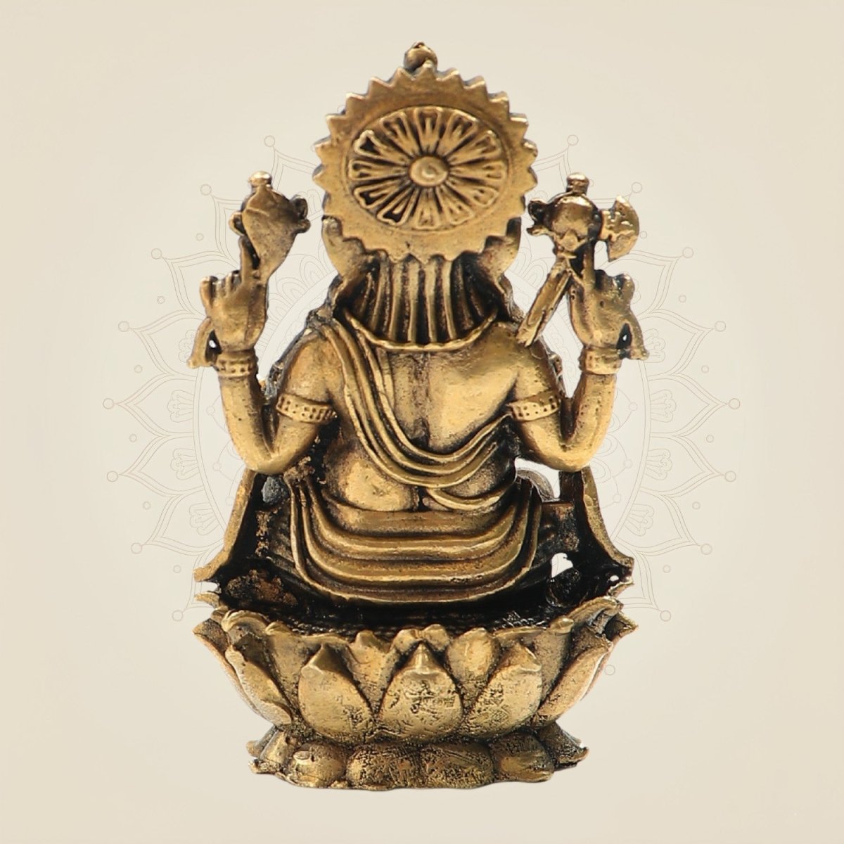 Panchaloha Bronze Ganapati Statue – Artistic Ganesha Craft 2.75" - Luxeartisanship