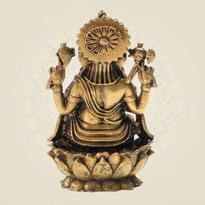 Panchaloha Bronze Ganapati Statue – Artistic Ganesha Craft 2.75" - Luxeartisanship