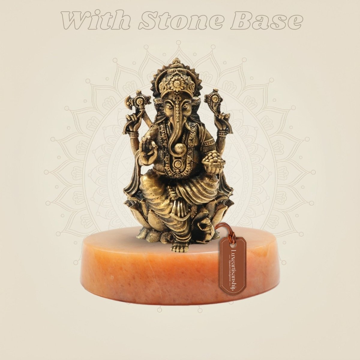 Artistic Ganesha Craft 2.75" with stone