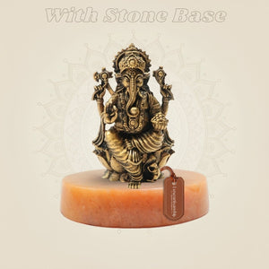 Artistic Ganesha Craft 2.75" with stone