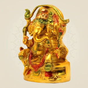 Vighnaharta Brass  statue - Luxeartisanship