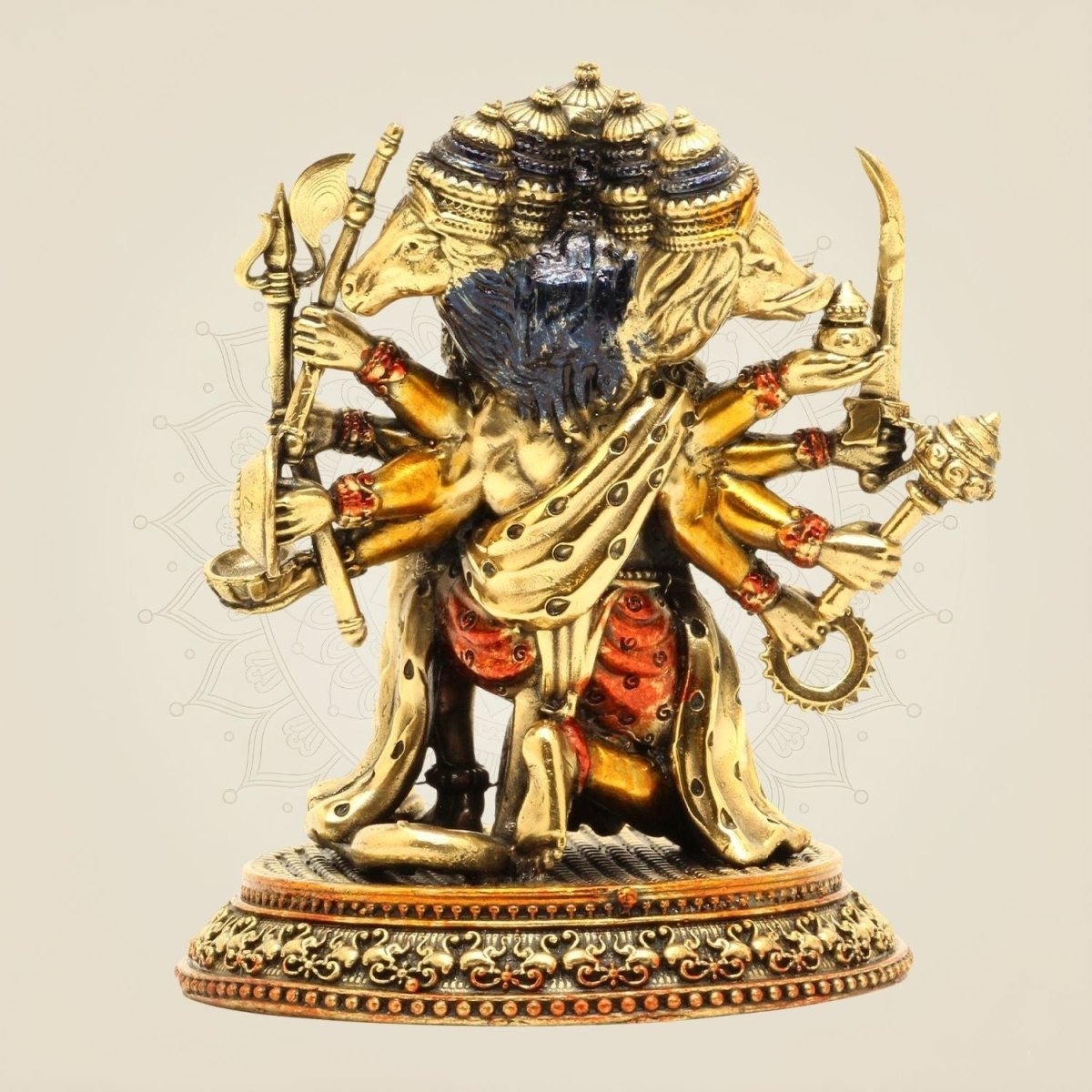 Panchmukhi Hanuman colored statue