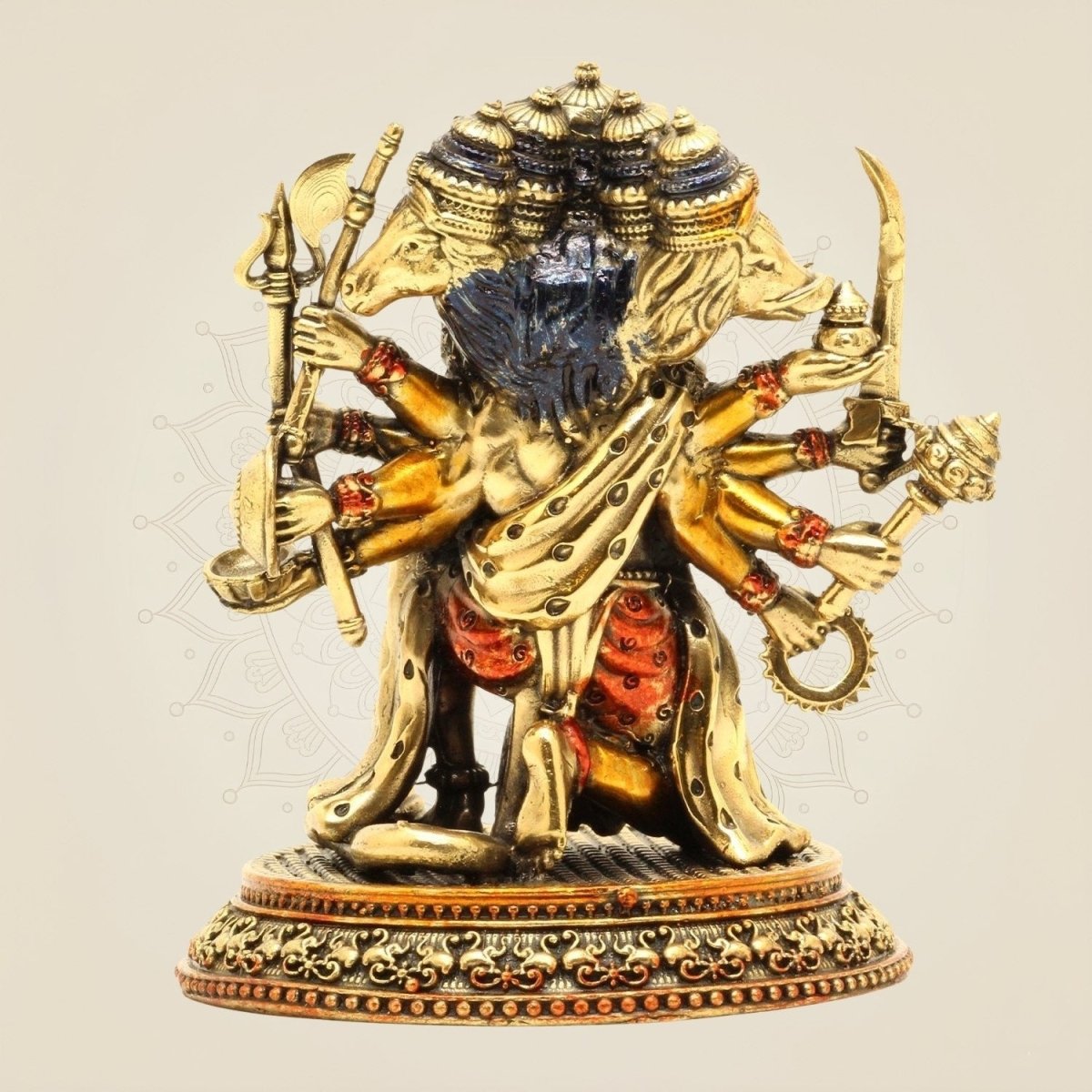 Panchmukhi Hanuman Colored Idol