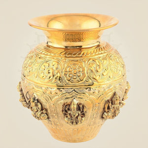 Pure Brass Ashtalakshmi Kalash