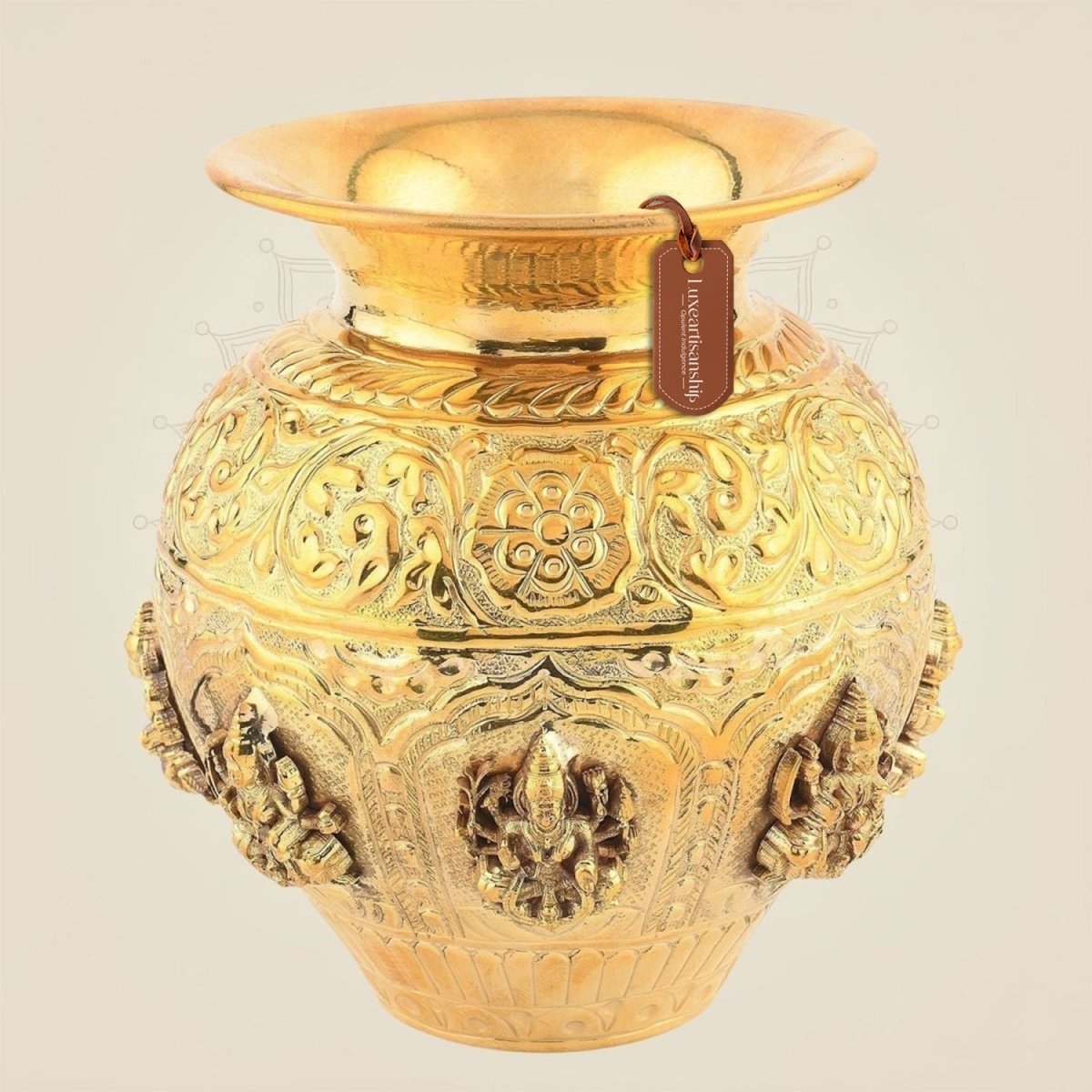 Pure Brass Ashtalakshmi Kalash