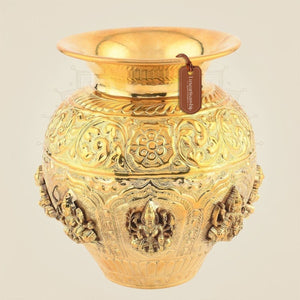 Pure Brass Ashtalakshmi Kalash