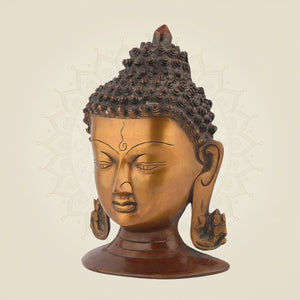 Pure Brass Buddha Wall Hanging Sculpture