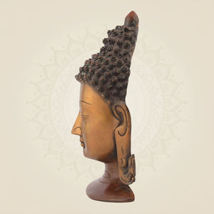 Brass Buddha Wall Hanging Statue