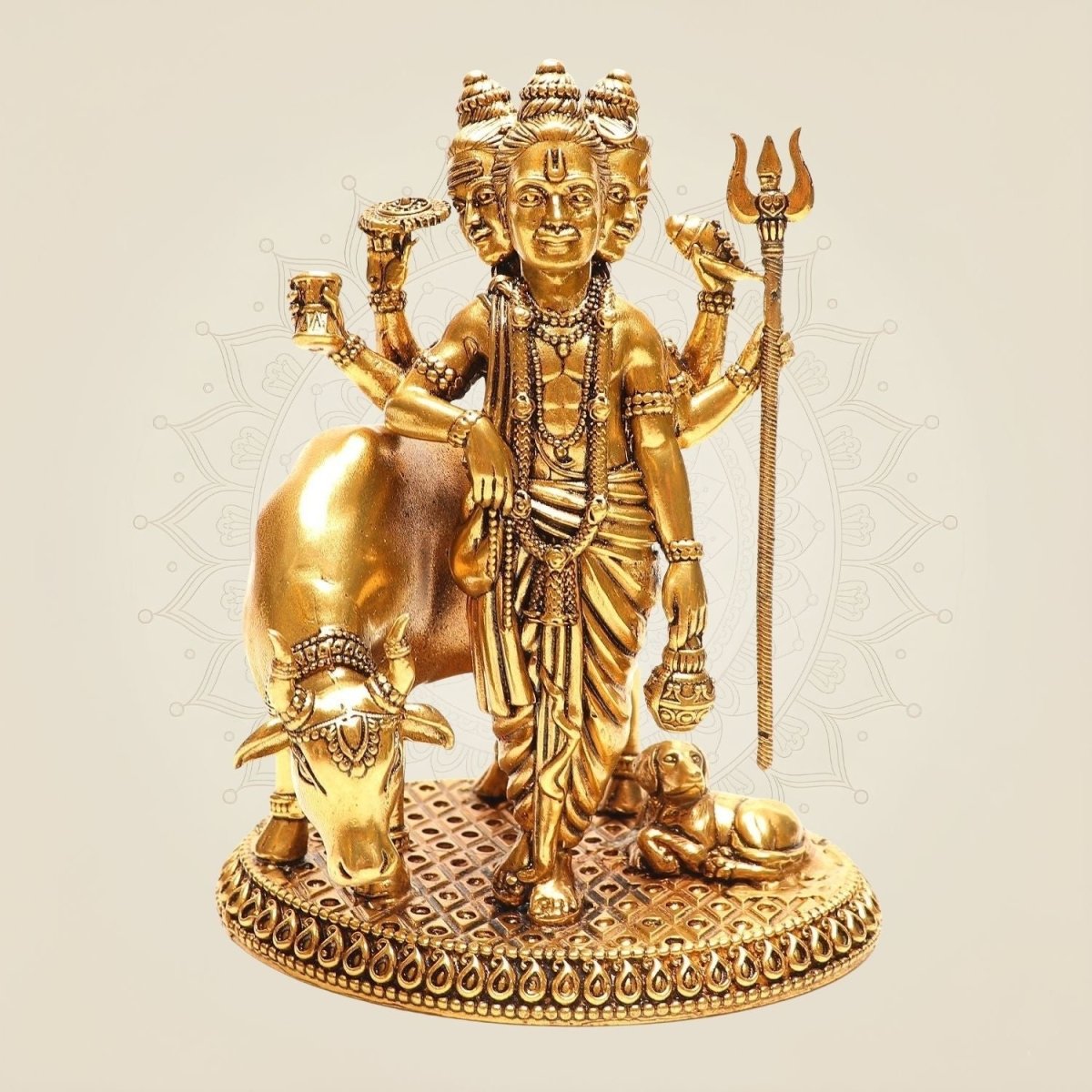 Pure Brass Dattatreya Idol