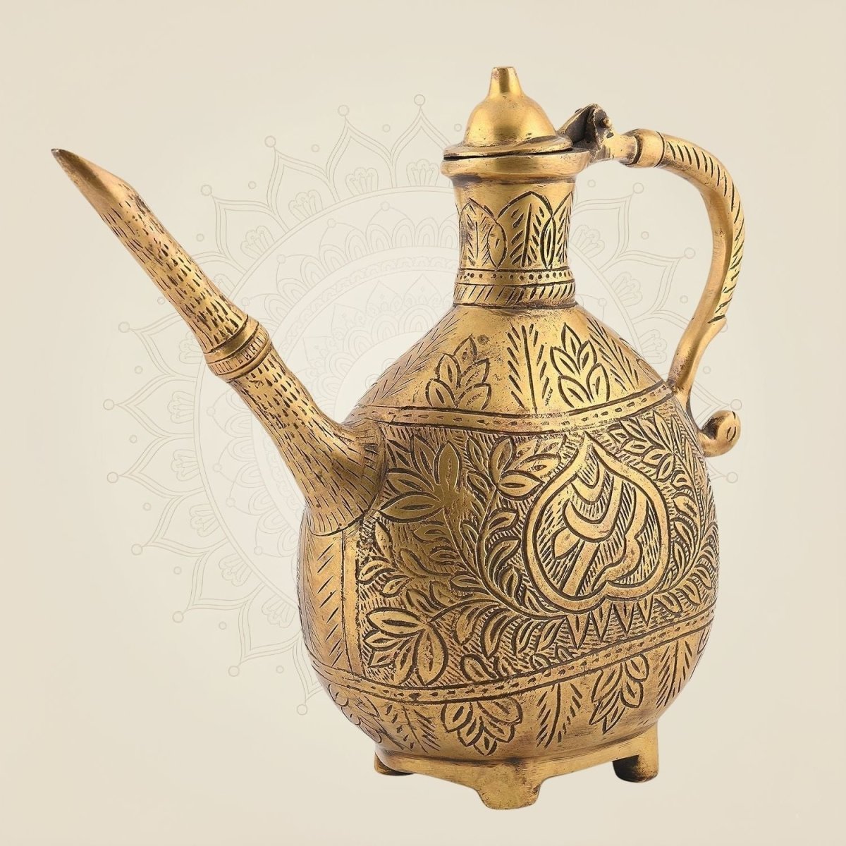 Brass Engraved Surahi