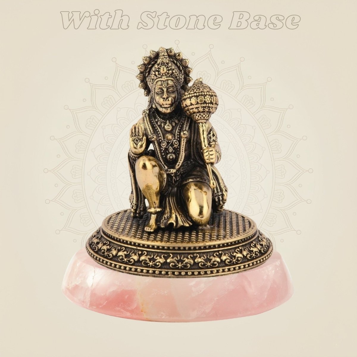 Pure Brass Hanuman Ji Idol – 3.5 Inch Handcrafted For Vastu - Luxeartisanship