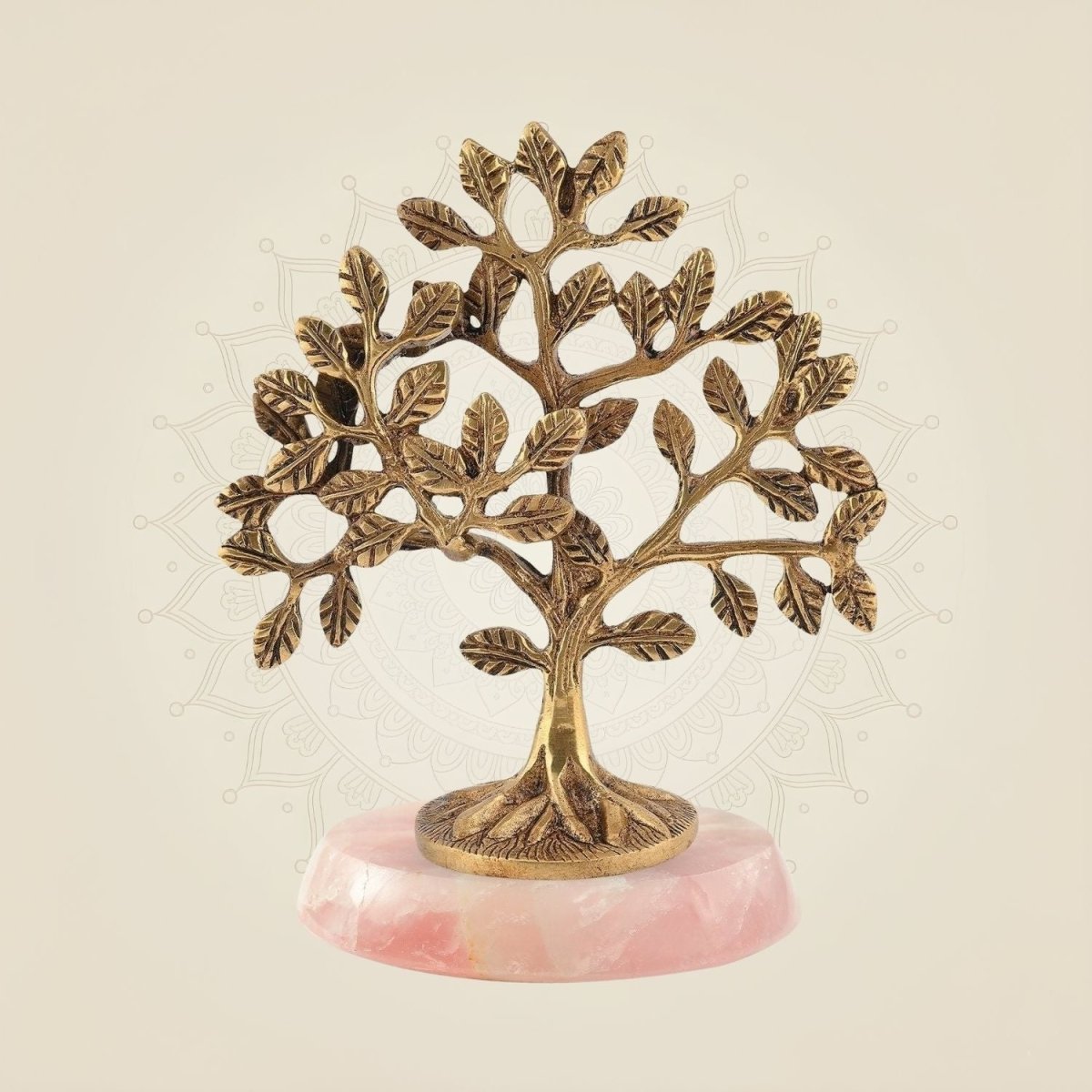 Pure Brass Kalpavriksha Tree of Life 5.75" – Art for Home & Spiritual Decor - Luxeartisanship