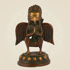 Pure Brass Lord Garuda Idol