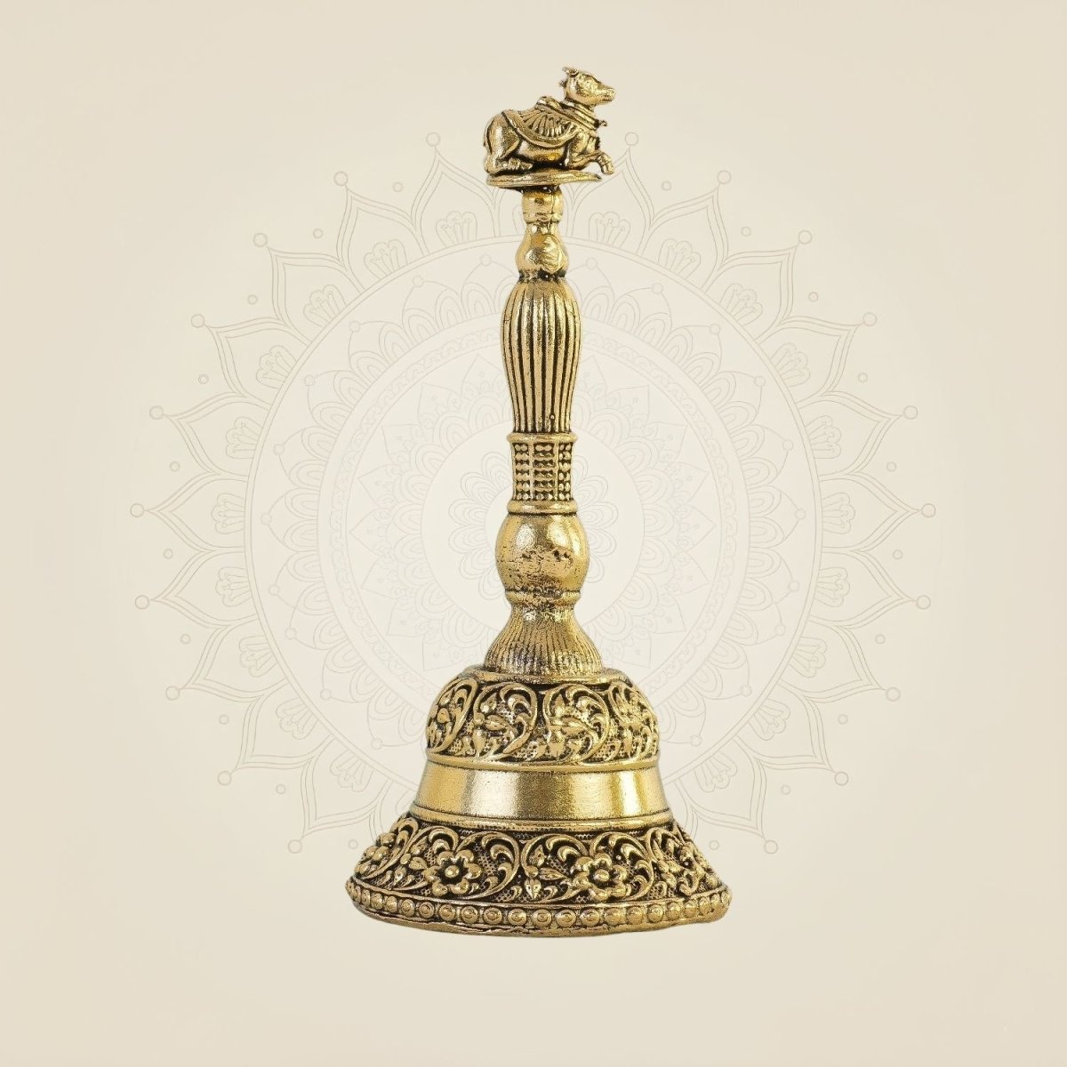 Pure Brass Nandi Pooja Bell - Luxeartisanship