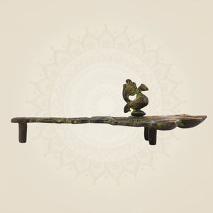 Elegant Aarti Peacock Diya in brass