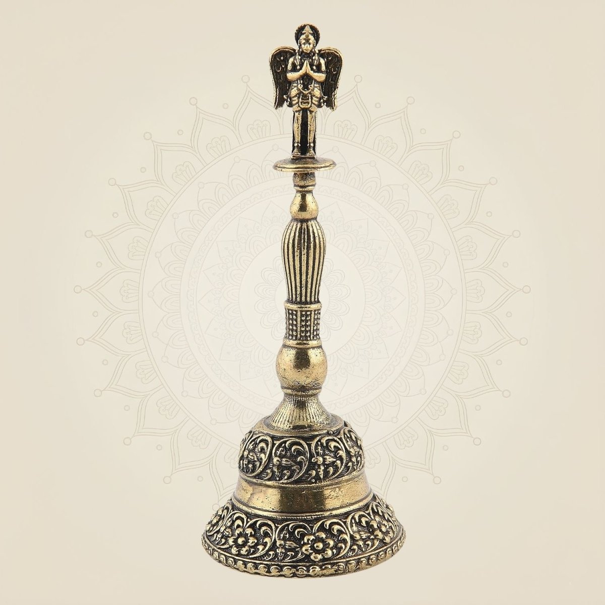 Pure Brass Pooja Bell with Garud