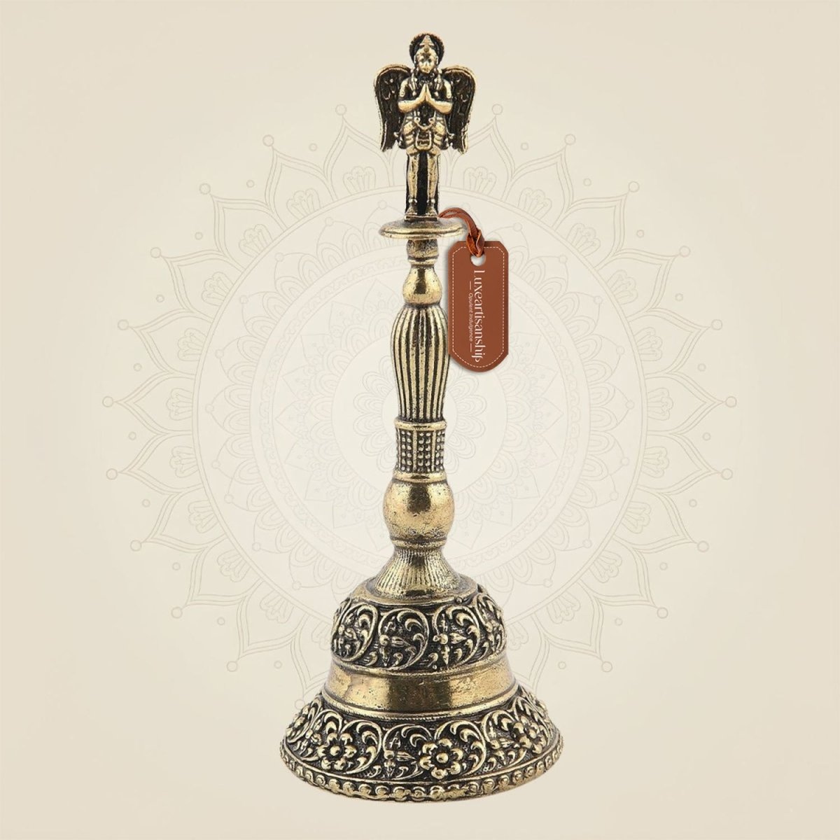 Pure Brass Pooja Bell with Garud