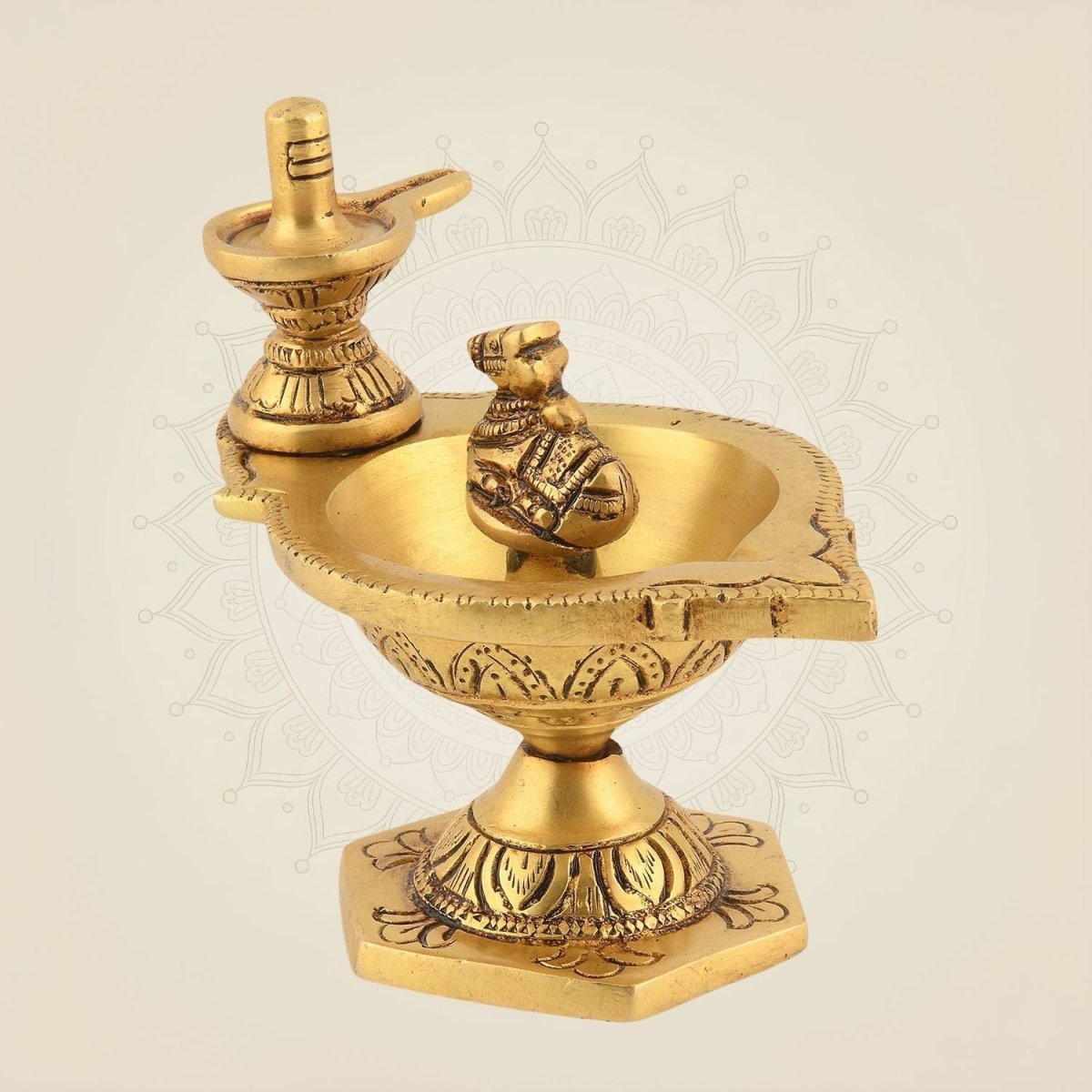 Handcrafted Table Lamp for Pooja Decor