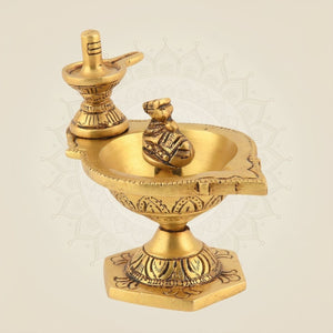 Handcrafted Table Lamp for Pooja Decor