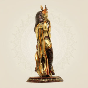 Radha Krishna Brass Figurine