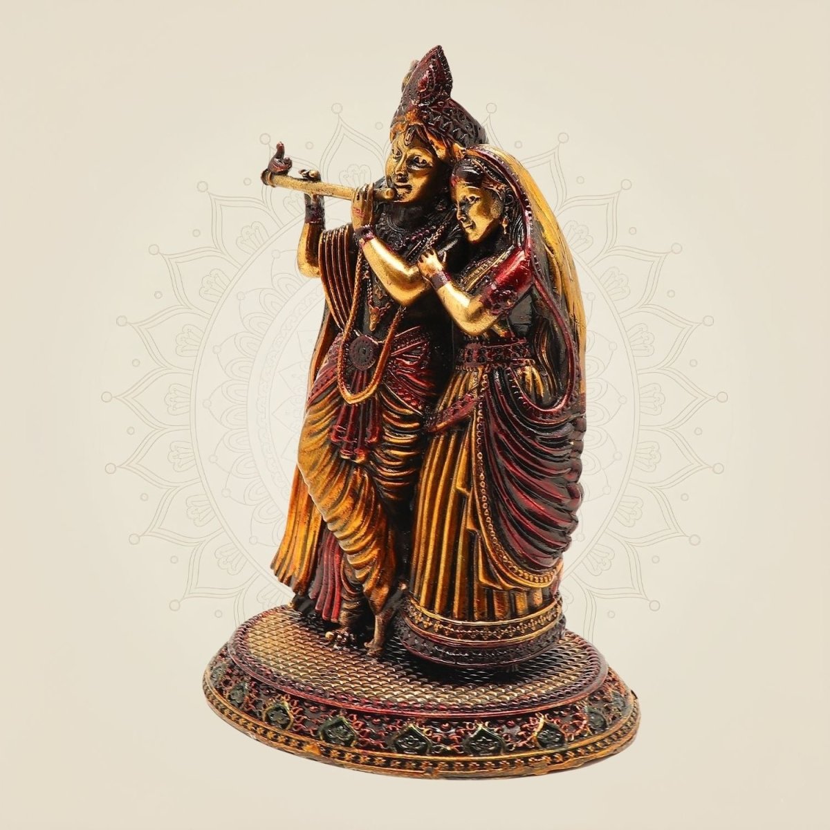 Radha Krishna Brass Idol for home