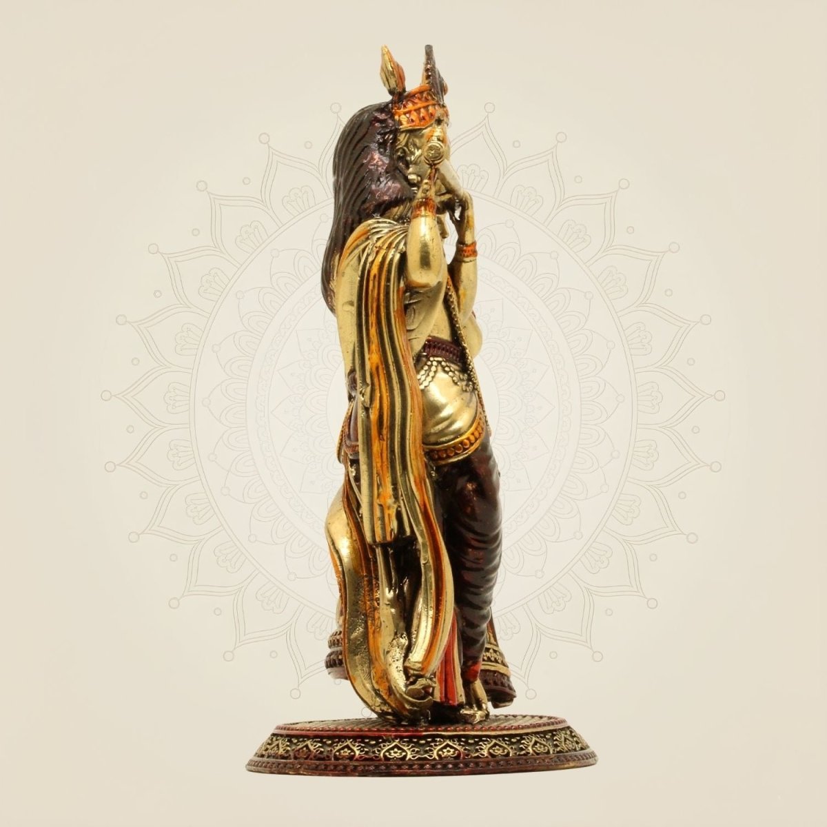Brass Radha Krishna Statue