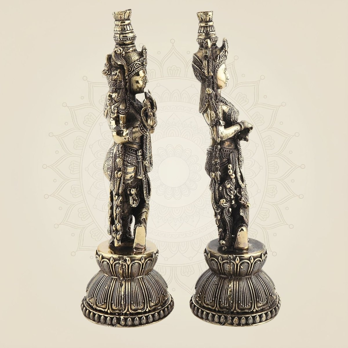 Brass Radha Krishna Leela Idol