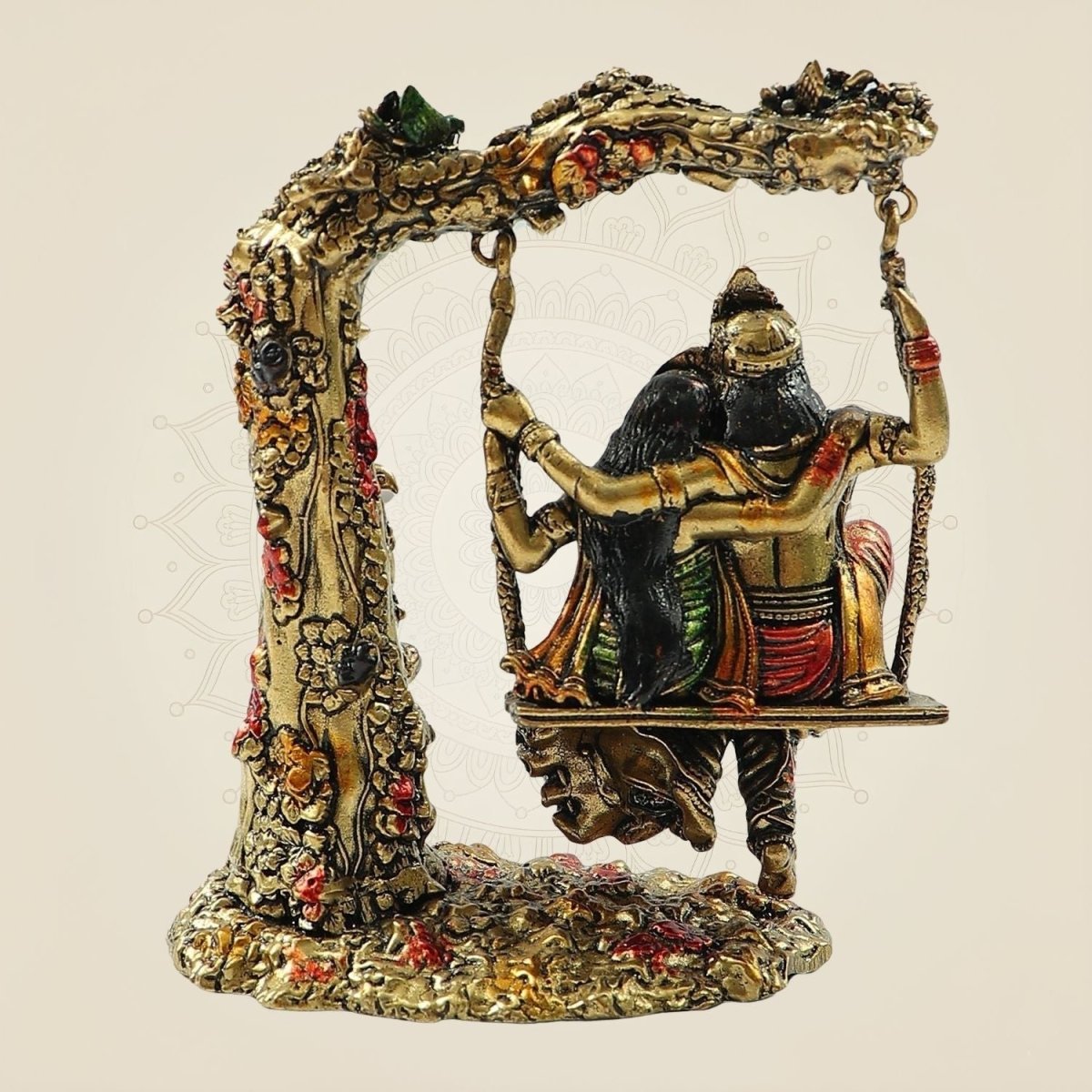 Radha Krishna on Jhula murti